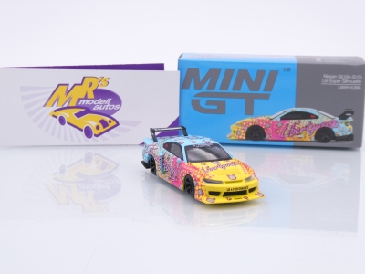 Preview: TSM MINI GT MGT00743-L # Nissan Silvia (S15) LB-Super Silhouette " Liberty Walk KUMA " 1:64
