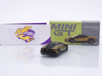 Preview: TSM MINI GT MGT00779-L # Lamborghini Huracan Sterrato LHD " Verde Gea Matt " 1:64