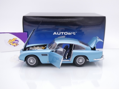 AUTOart 70288 # Aston Martin DB5 Baujahr 1964 " hellblaumetallic " 1:18