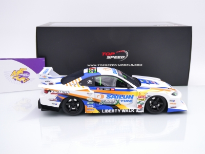 Preview: Top Speed TS0586 # Nissan Silvia S15 #555 LB-Super Silhouette " Formula Drift Japan 2023 " 1:18