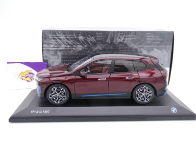 Preview: Minichamps 80435A8F297 # BMW iX i20 M60 Baujahr 2022 " dunkelrotmetallic " 1:18