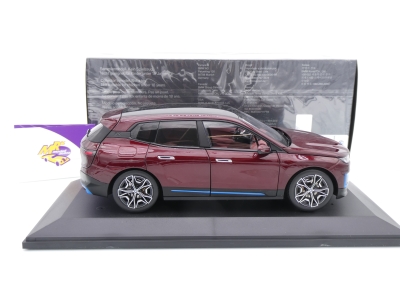 Preview: Minichamps 80435A8F297 # BMW iX i20 M60 Baujahr 2022 " dunkelrotmetallic " 1:18