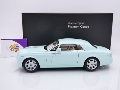 Preview: Kyosho 08862TBL # Rolls-Royce Phantom Coupe Baujahr 2008 " mintgrün (Turquoise) " 1:18