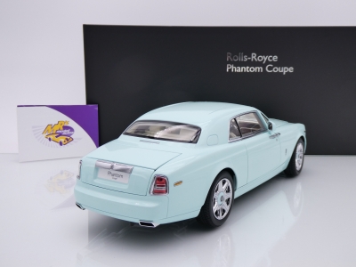 Preview: Kyosho 08862TBL # Rolls-Royce Phantom Coupe Baujahr 2008 " mintgrün (Turquoise) " 1:18