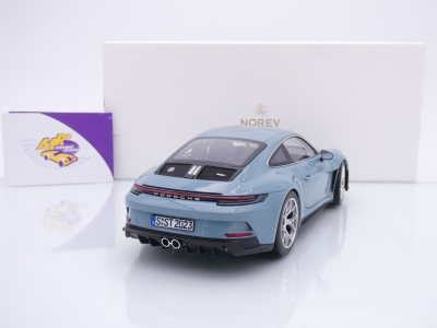 Preview: Norev 187470 # Porsche 911 (992) S/T Coupe Baujahr 2023 " Meissenblau " 1:18