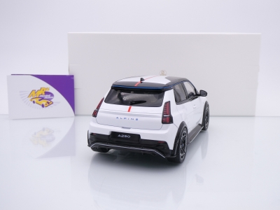 Preview: Norev 185452 # Alpine A290 GTS Electric Baujahr 2025 " weiß-schwarz " 1:18