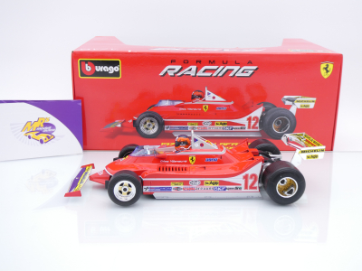 Preview: Bburago 18-16814 # Ferrari 312 T4 F1 #12 Winner Südafrika GP 1979 " Gilles Villeneuve " 1:18