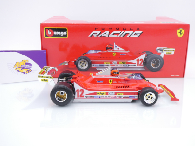 Preview: Bburago 18-16814 # Ferrari 312 T4 F1 #12 Winner Südafrika GP 1979 " Gilles Villeneuve " 1:18