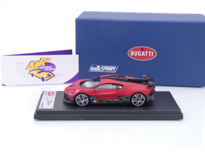 Preview: Look Smart LS497E # Bugatti Divo Baujahr 2018 " Italian Red Matt / Black " 1:43