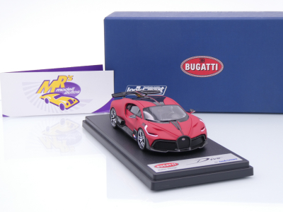 Preview: Look Smart LS497E # Bugatti Divo Baujahr 2018 " Italian Red Matt / Black " 1:43