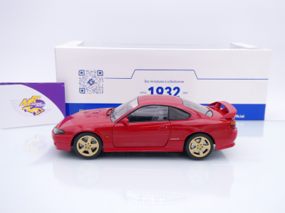 Preview: Solido S1812202 # Nissan Silvia S15 Spec-R Aero Baujahr 1999 " Flammenrot " 1:18