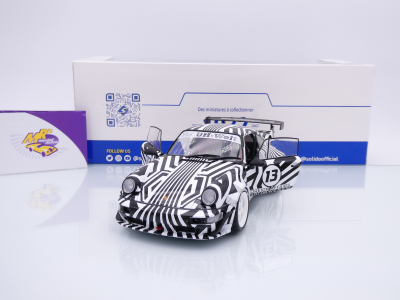 Preview: Solido S1807513 # Porsche 911 (964) RWB Rauh-Welt Bj. 2022 " The Zebra " 1:18