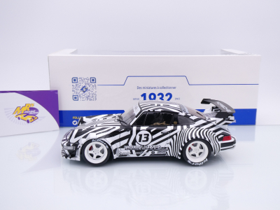 Preview: Solido S1807513 # Porsche 911 (964) RWB Rauh-Welt Bj. 2022 " The Zebra " 1:18