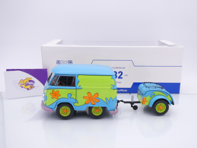 Preview: Solido S1810904 # VW Volkswagen T1 Kool Kombi mit Anhänger " Scooby Doo " 1:18