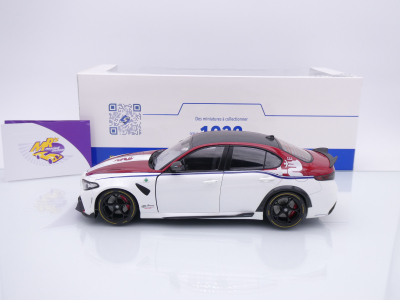 Preview: Solido S18106907 # Alfa Romeo Giulia GTA Baujahr 2023 " Bianco / Rosso " 1:18