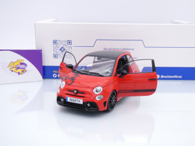 Preview: Solido S1811305 # Fiat Abarth F595 Baujahr 2022 " Rosso Maranello " 1:18