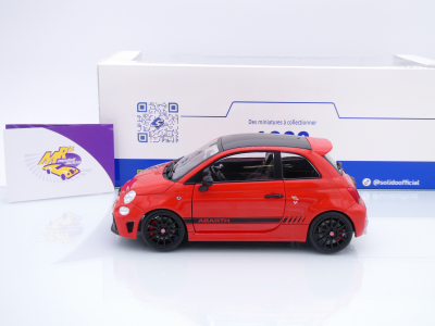 Preview: Solido S1811305 # Fiat Abarth F595 Baujahr 2022 " Rosso Maranello " 1:18