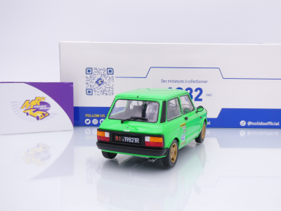 Preview: Solido S1803806 # Autobianchi Abarth A112 MK5 Baujahr 1982 " grün-schwarz " 1:18