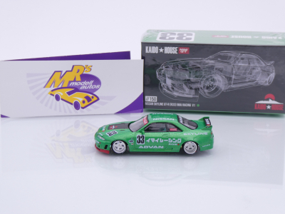 Preview: TSM MINI GT KHMG150 # Nissan Skyline GT-R (R33) " Kaido House - Imai Racing V1 " 1:64