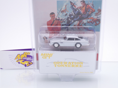 Preview: TSM MINI GT MGT00901-007F # Aston Martin DB5 1965 " James Bond Thunderball - Frankreich Edition " 1:64