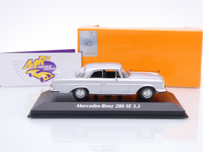 Preview: Maxichamps 940038120 # Mercedes-Benz 280 SE 3.5 W111 Coupe Baujahr 1970 " silbermetallic " 1:43