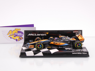 Preview: Minichamps 537234781 # McLaren MCL60 F1 Australien GP 2023 " O. Piastri " 1:43