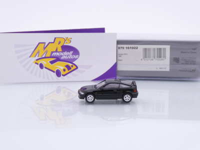 Preview: Minichamps 870161022 # Honda CR-X Baujahr 1987 " schwarz " 1:87