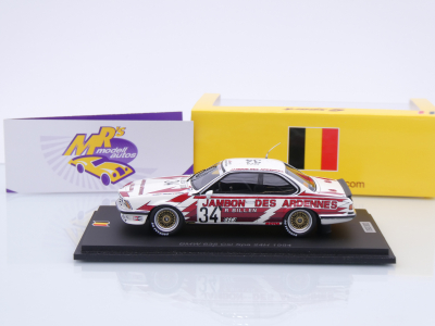 Preview: Spark SB659 # BMW 635 Csi 24h Spa 1984 " Jambon des Ardennes - JP. Jarier " 1:43