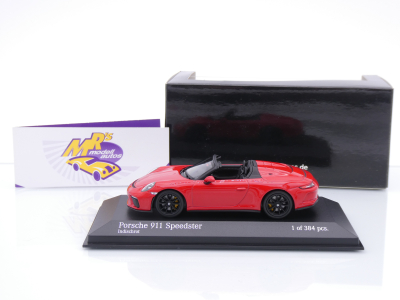Preview: Minichamps 410061135 # Porsche 911 (991) Speedster Baujahr 2019 " indischrot " 1:43