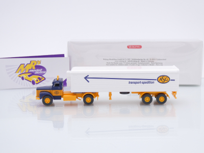 Preview: Wiking 0556 03 # Scania Hauber Kühlkoffer-Sattelzug Baujahr 1974-80 " ASG Spedition " 1:87