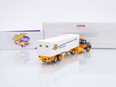 Preview: Wiking 0556 03 # Scania Hauber Kühlkoffer-Sattelzug Baujahr 1974-80 " ASG Spedition " 1:87