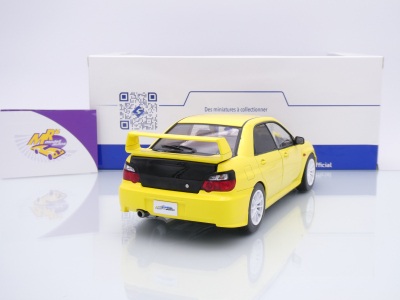 Preview: Solido S1812302 # Subaru Impreza WRX STI Baujahr 2003 " gelb-schwarz " 1:18