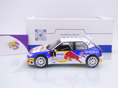 Preview: Solido S1808308 # Peugeot 306 Maxi #1 Rallye du Var 2017 " Loeb - Red Bull " 1:18