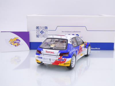 Preview: Solido S1808308 # Peugeot 306 Maxi #1 Rallye du Var 2017 " Loeb - Red Bull " 1:18