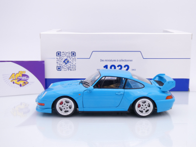 Preview: Solido S18010101 # Porsche 911 993 Clubsport Baujahr 1997 " babyblau " 1:18