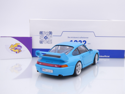 Preview: Solido S18010101 # Porsche 911 993 Clubsport Baujahr 1997 " babyblau " 1:18