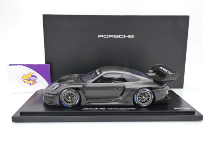 Preview: Spark WAP0215040SGTR # Porsche 911 GT3 R Rennsport Baujahr 2024 " carbonschwarz " 1:18