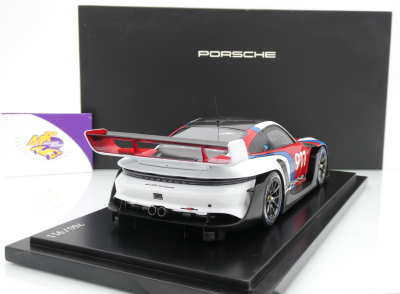 Preview: Spark WAP0215010SGTR # Porsche 911 GT3 R Rennsport #911 Baujahr 2024 " weiß-rot " 1:18