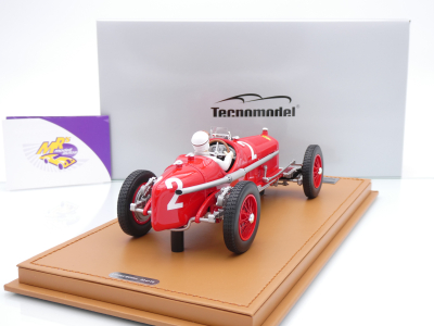 Preview: Tecnomodel TM18-326A # Alfa Romeo P3 Tipo B #2 Sieger Deutschland GP 1932 " Rudolf Caracciola " 1:18