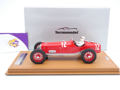 Preview: Tecnomodel TM18-326D # Alfa Romeo P3 Tipo B #12 Frankreich GP 1932 " Tazio Nuvolari " 1:18