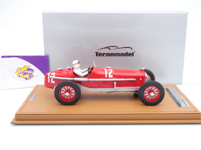 Preview: Tecnomodel TM18-326D # Alfa Romeo P3 Tipo B #12 Frankreich GP 1932 " Tazio Nuvolari " 1:18