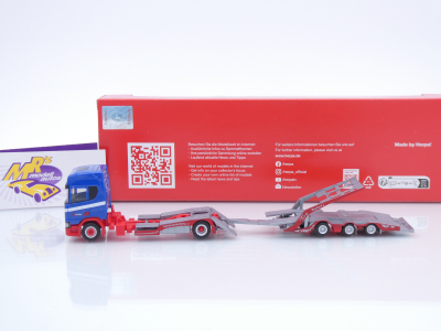 Preview: Herpa 318242 # Scania CR 20 HD Transport-Hängerzug " Riwatrans " 1:87