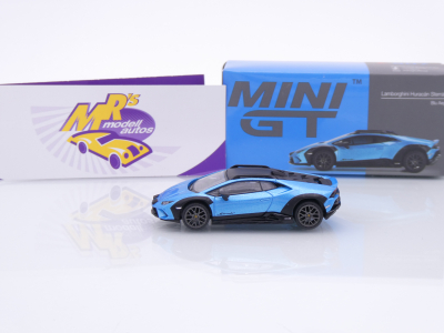 Preview: TSM MINI GT MGT00807-L # Lamborghini Huracan Sterrato LHD " Blu Aegir " 1:64