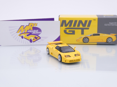 Preview: TSM MINI GT MGT00866-L # Bugatti EB110 Super Sport LHD " Giallo " 1:64