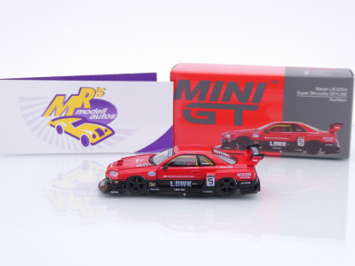 Preview: TSM MINI GT MGT00843-L # Nissan Skyline GT-R (R34) #5 LB-ER34 Super Silhouette " Liberty Walk " 1:64