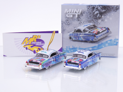 Preview: TSM MINI GT MGT00888-L # 2er Set Lincoln Capri 1954 " Christmas Hot Rod 2024 by Tim Sadchikov " 1:64