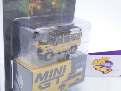 Preview: TSM MINI GT MGT00856-BL # Land Rover Defender 110 Camel Trophy Amazon 1989 " Team Turkey " 1:64