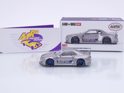 Preview: TSM MINI GT KHMG143 # Nissan Skyline GT-R (R34) " Kaido House - Kaido Works Shinjuku V1 " 1:64