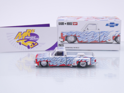 Preview: TSM MINI GT KHMG157 # Chevrolet Silverado Pickup " Kaido House - Kaido Dually on Fire V2 " 1:64