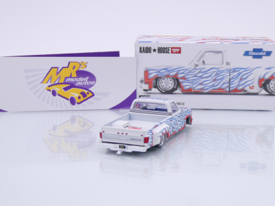 Preview: TSM MINI GT KHMG157 # Chevrolet Silverado Pickup " Kaido House - Kaido Dually on Fire V2 " 1:64
